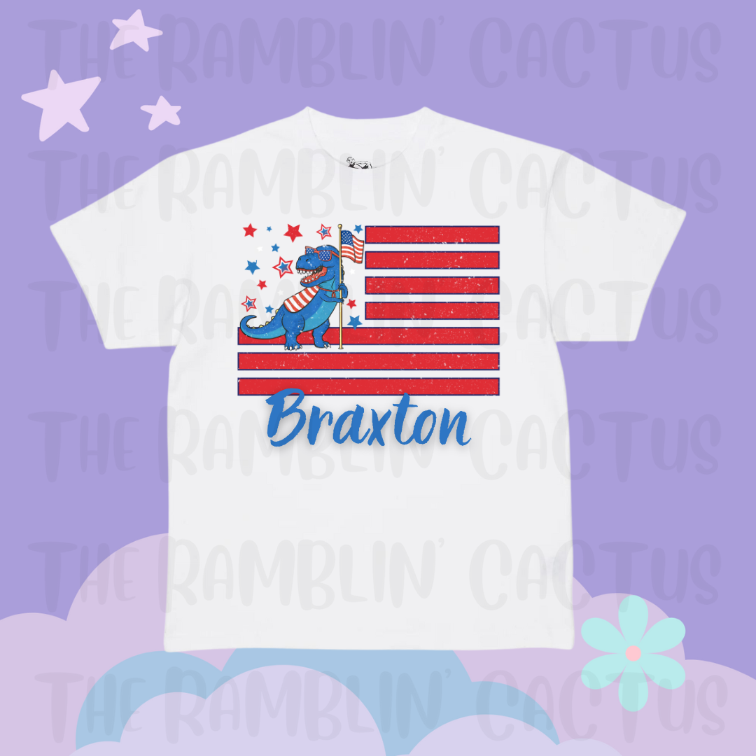 Boys Custom Patriotic Tee