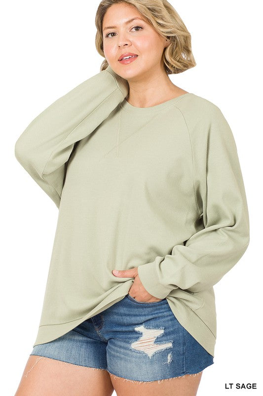 | '- LT Sage Raglan Long Sleeve
