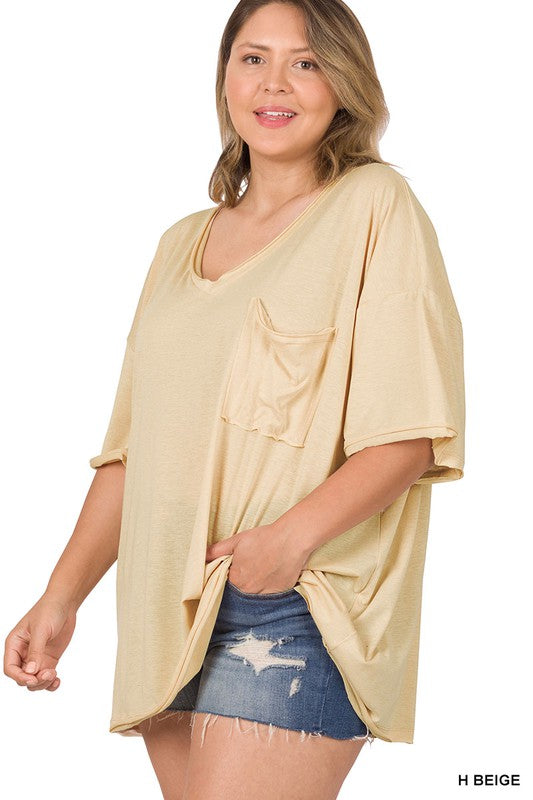 | '- H Beige Boyfriend Tee