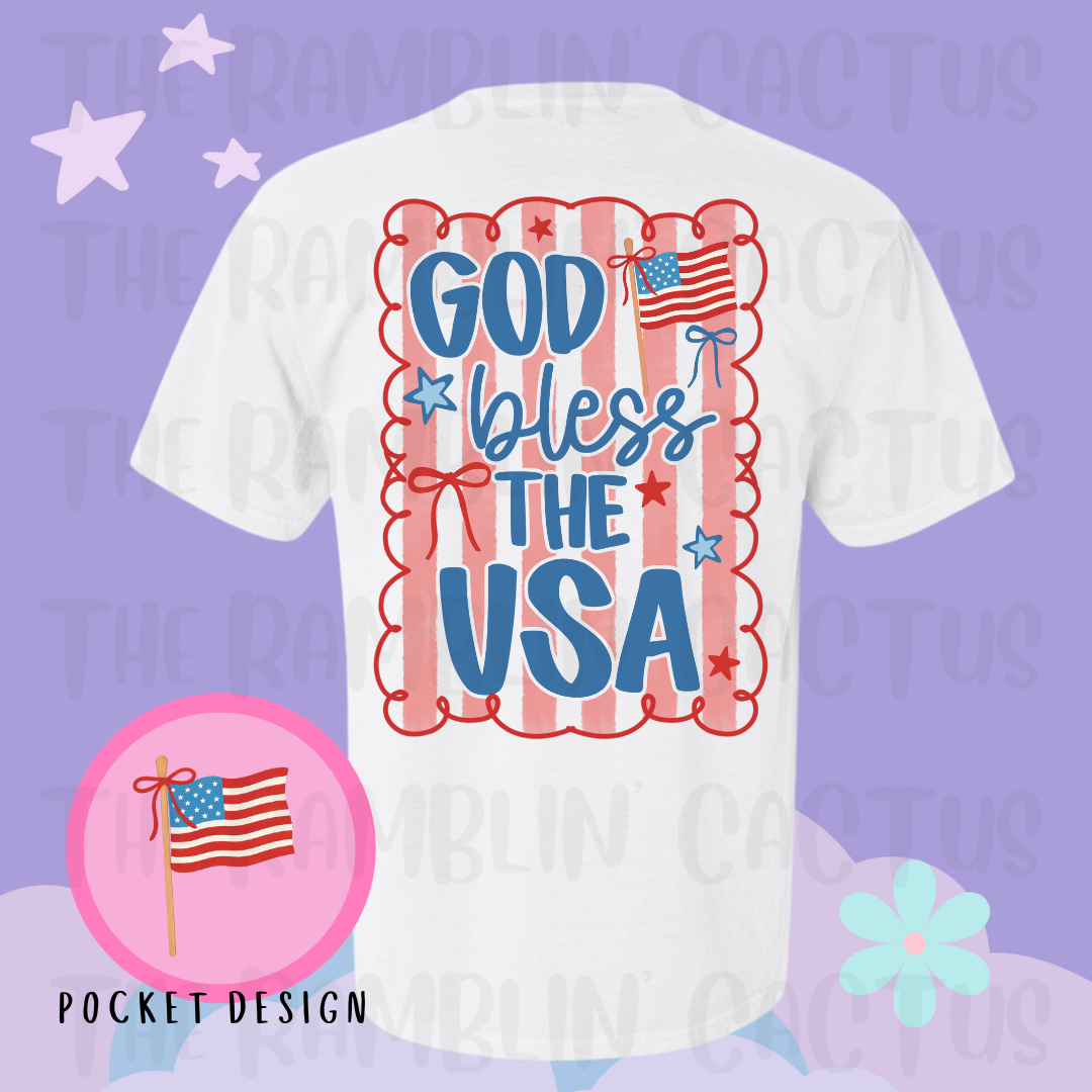God Bless the USA - Red