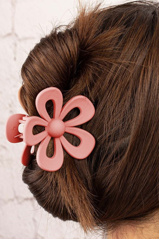 Light Pink Flower Claw Clip