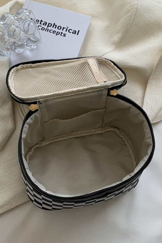 Checkered Bag with Handle