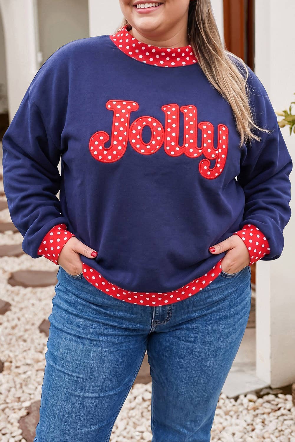 Holiday Mock Neck Sweatshirt