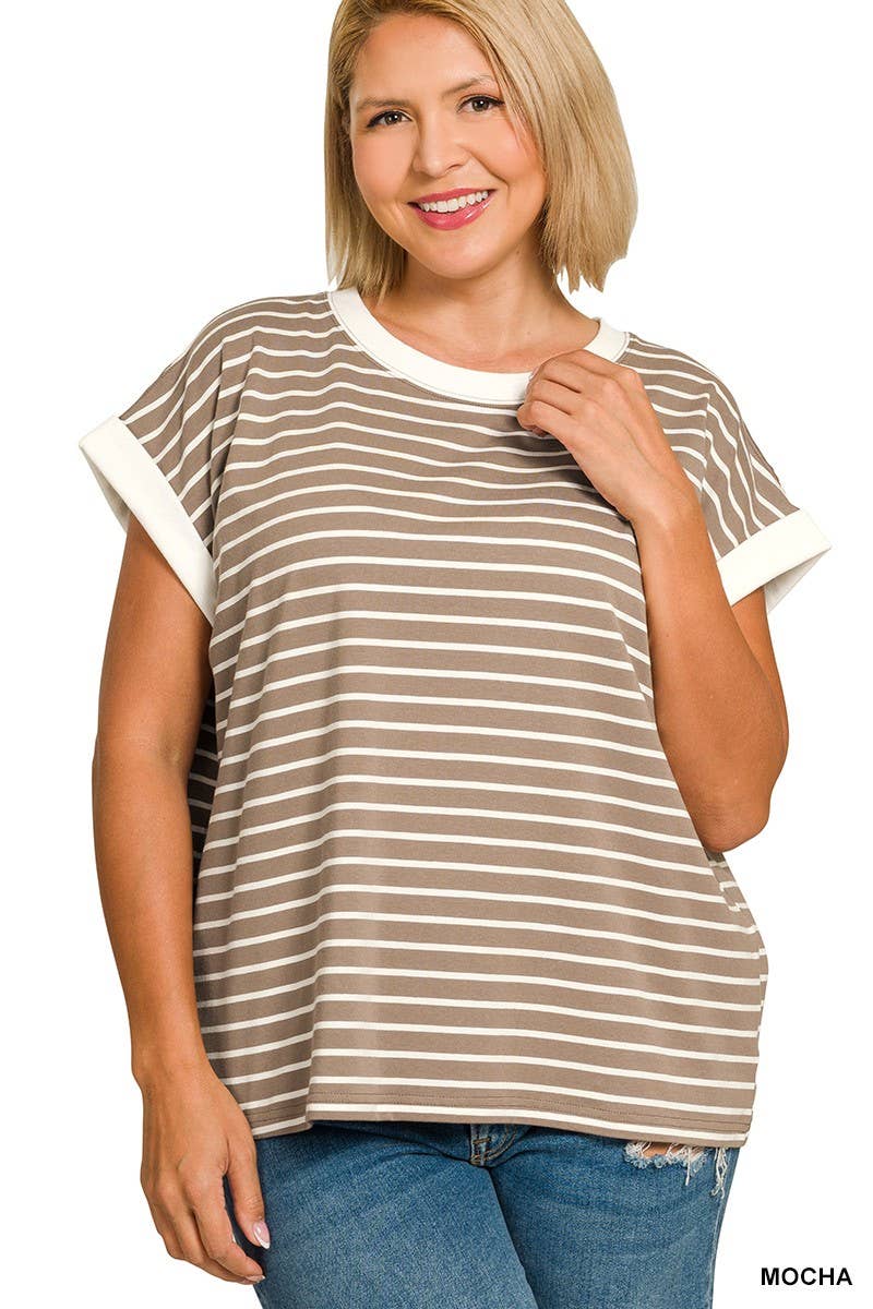 Contrast Trim Top