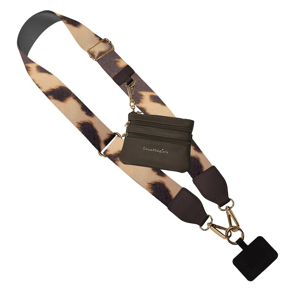 Cow Hide Clip & Go Strap with Pouch