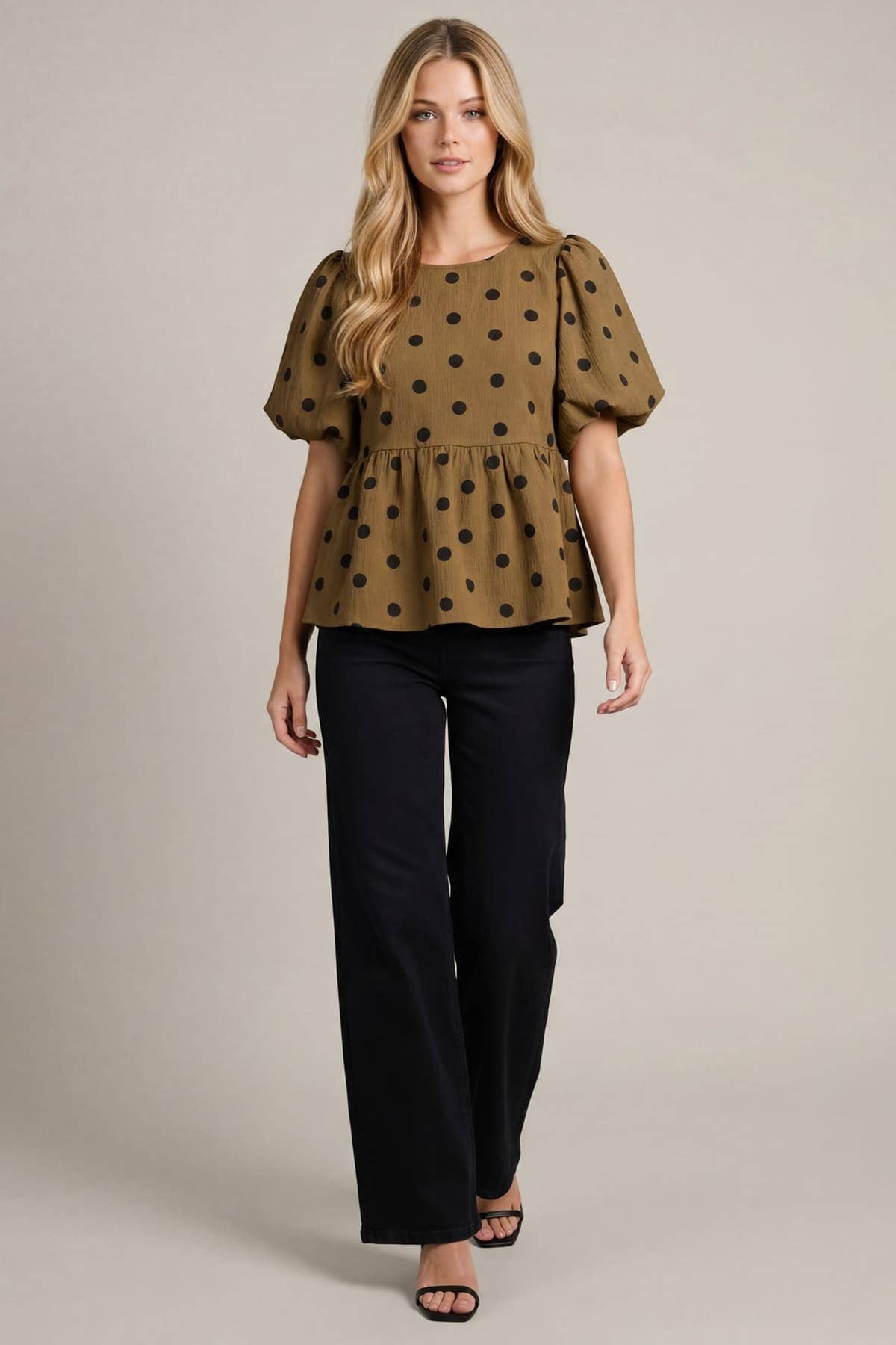 Polkadot Woven Top