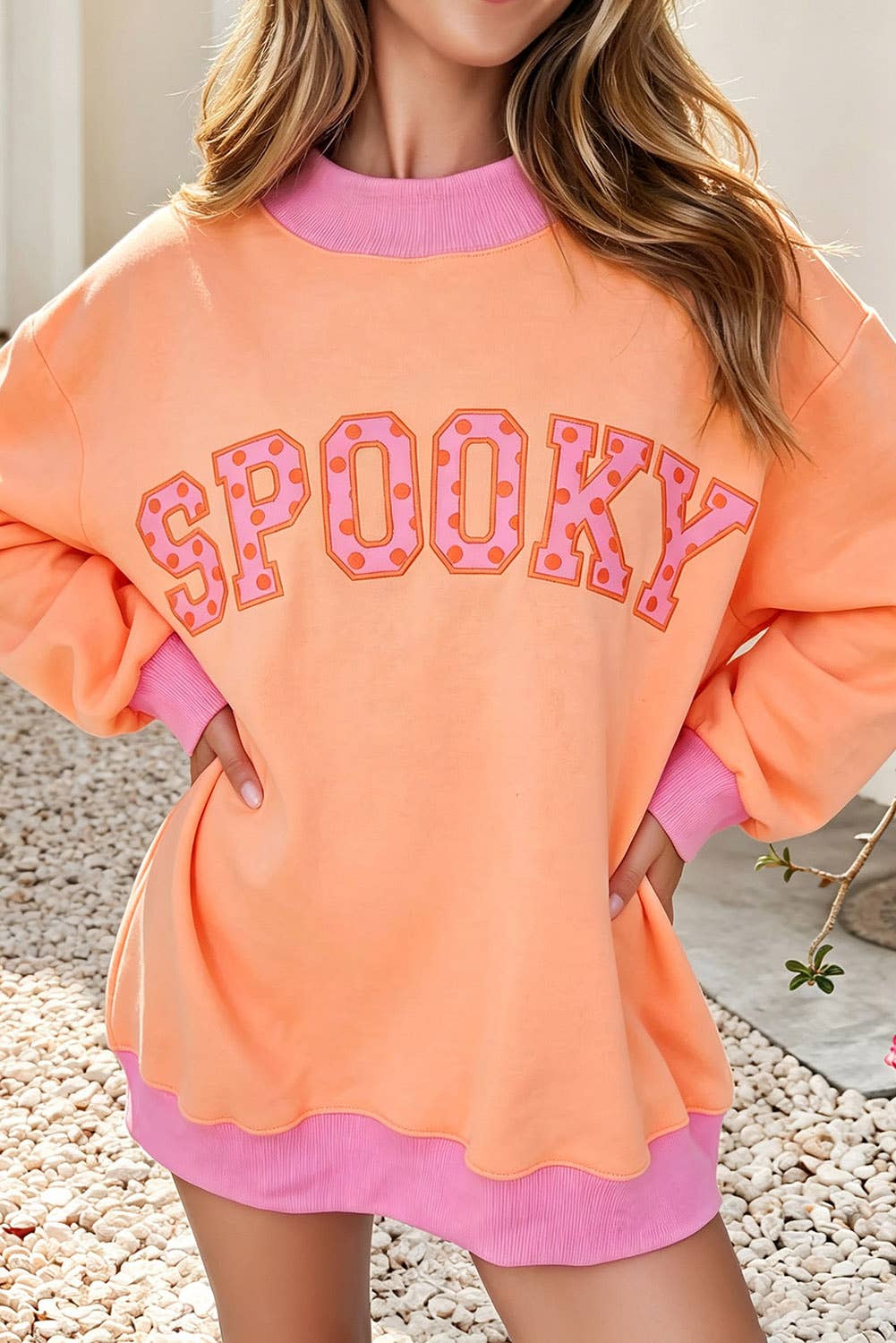 Holiday Mock Neck Oversized Top