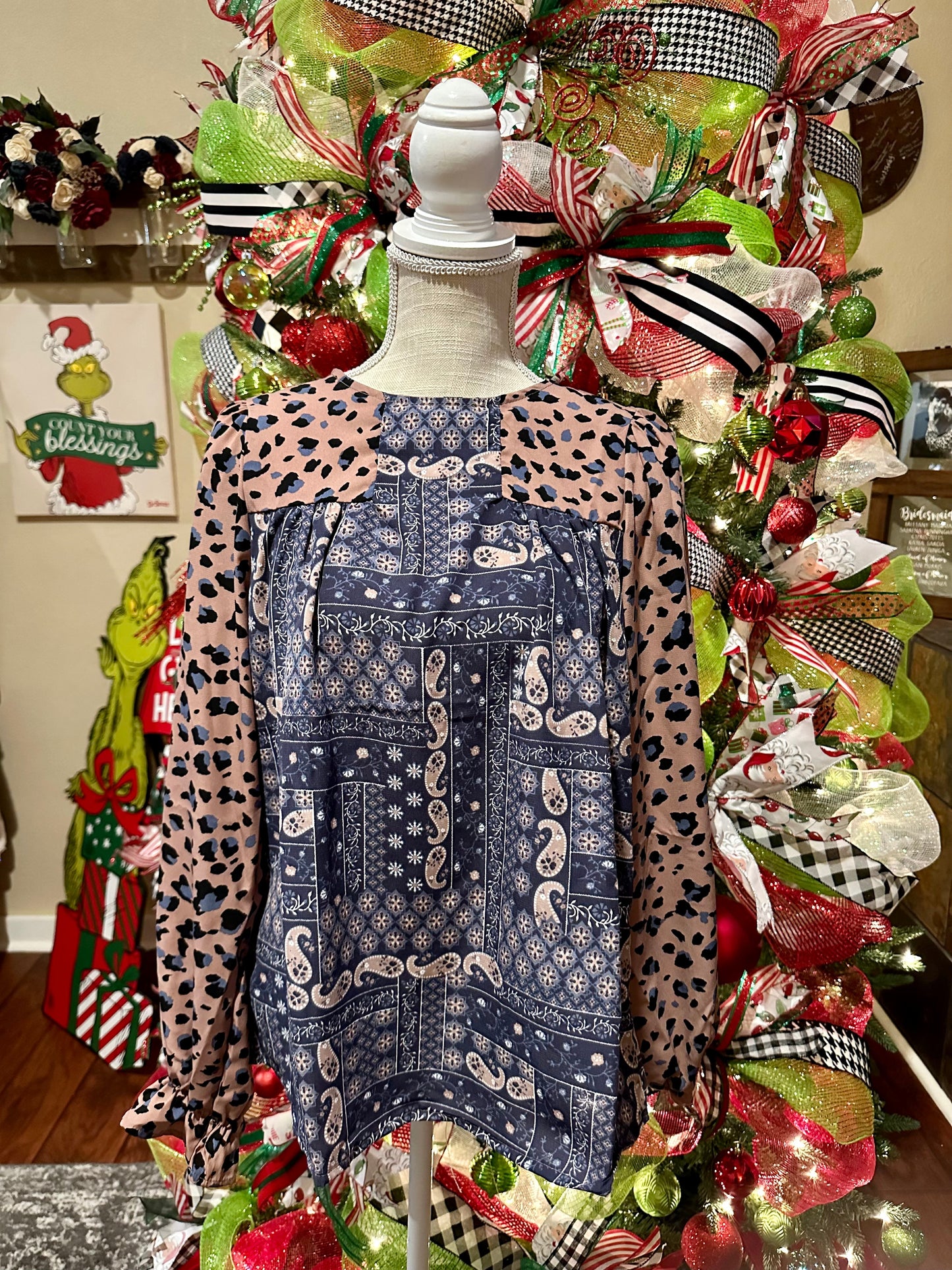 | '- Purple Pattern Long Sleeve