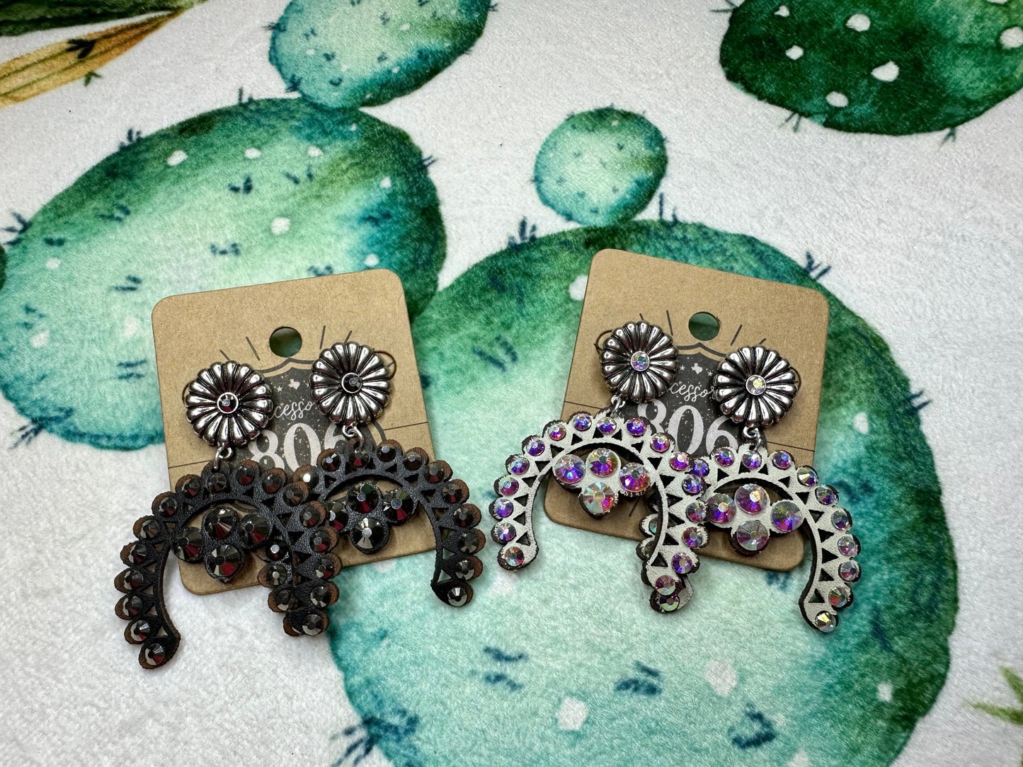 Rodeo Queen Squash Blossom Earrings -UD