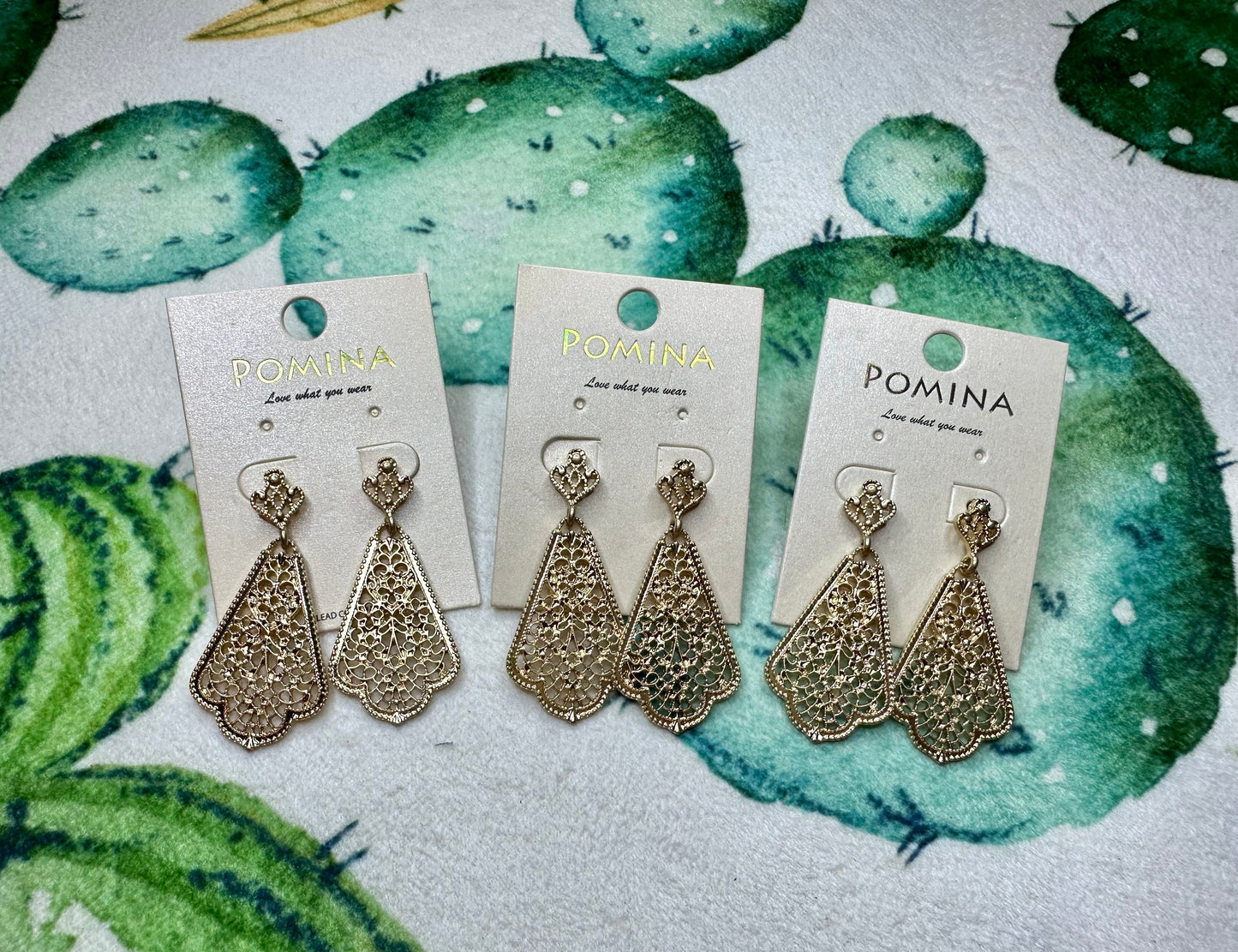 Gold Scroll Earrings - UD