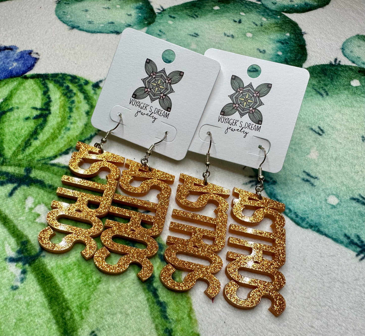 Astros Team Spirit Acrylic Earrings - UD