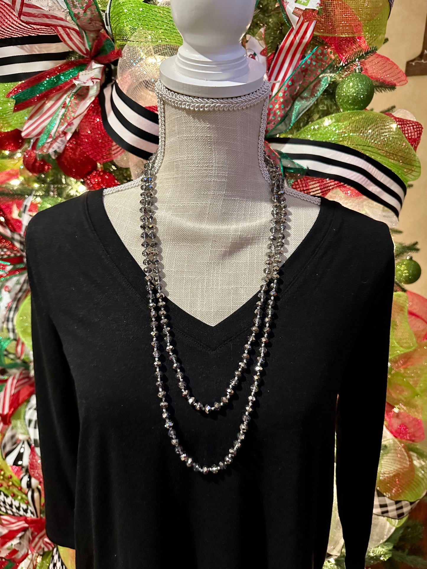 Grey Bead Necklace