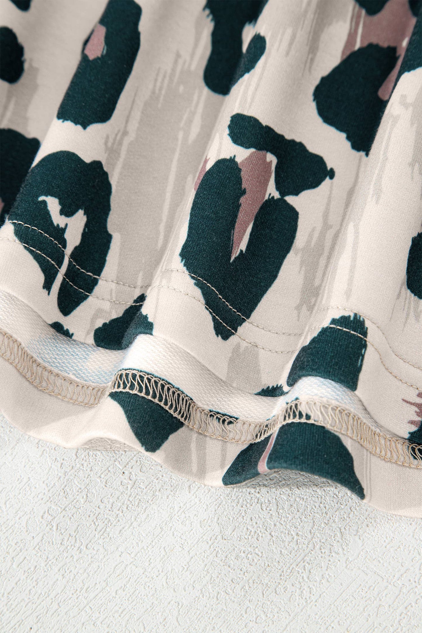 Leopard Collared Blouse