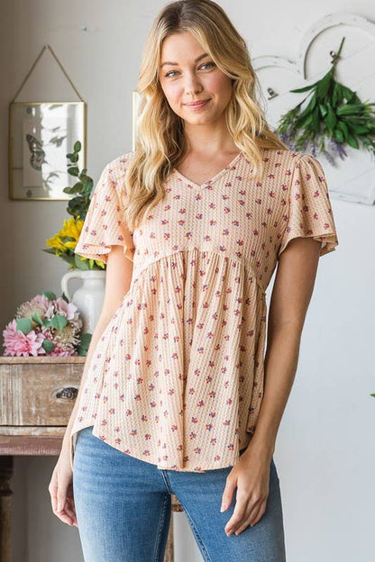 Floral Baby Doll Top