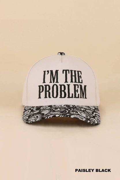 I'm The Problem Two Tone Snapback Hat