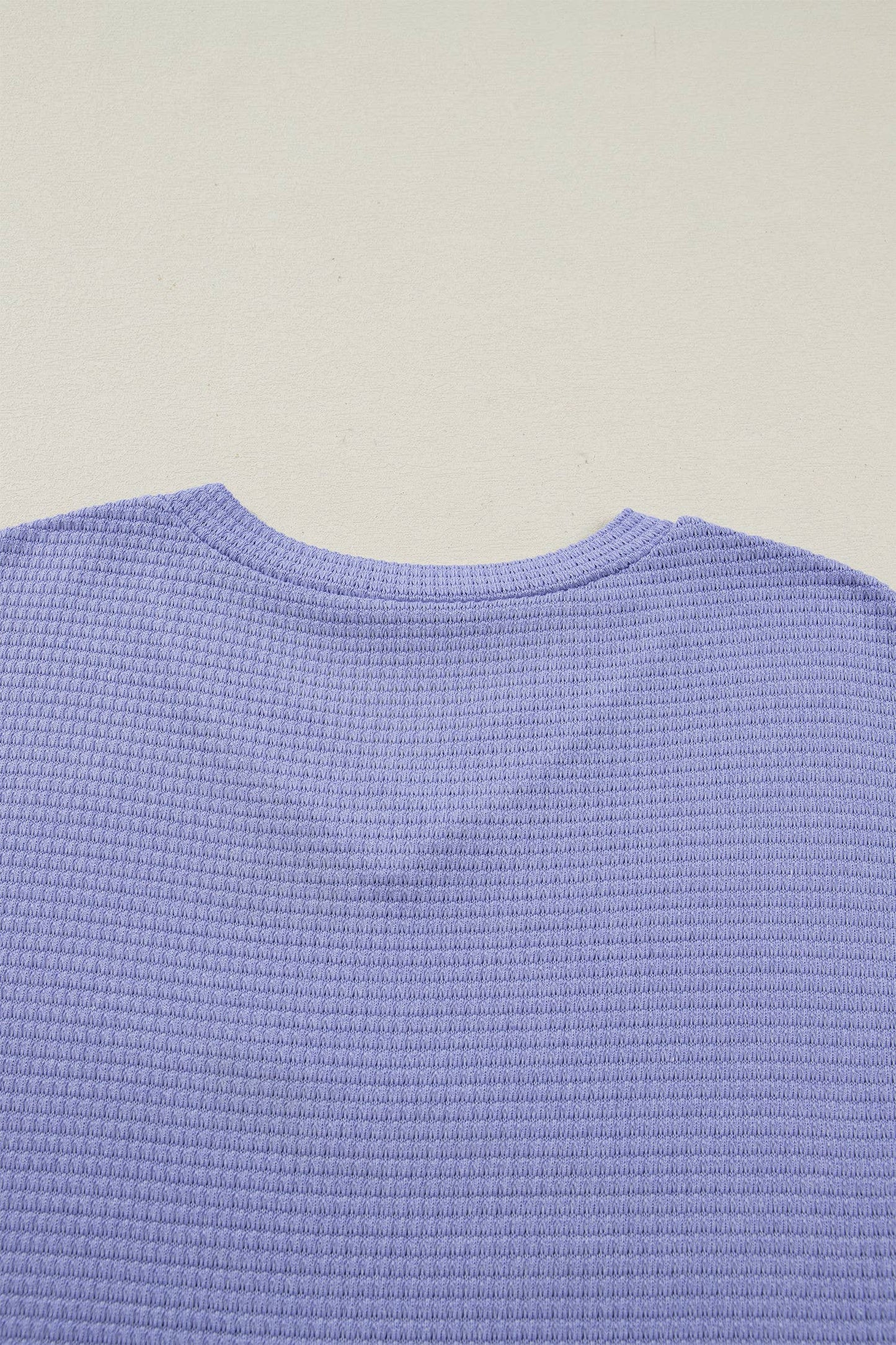 Waffle Knit Short Sleeve Top