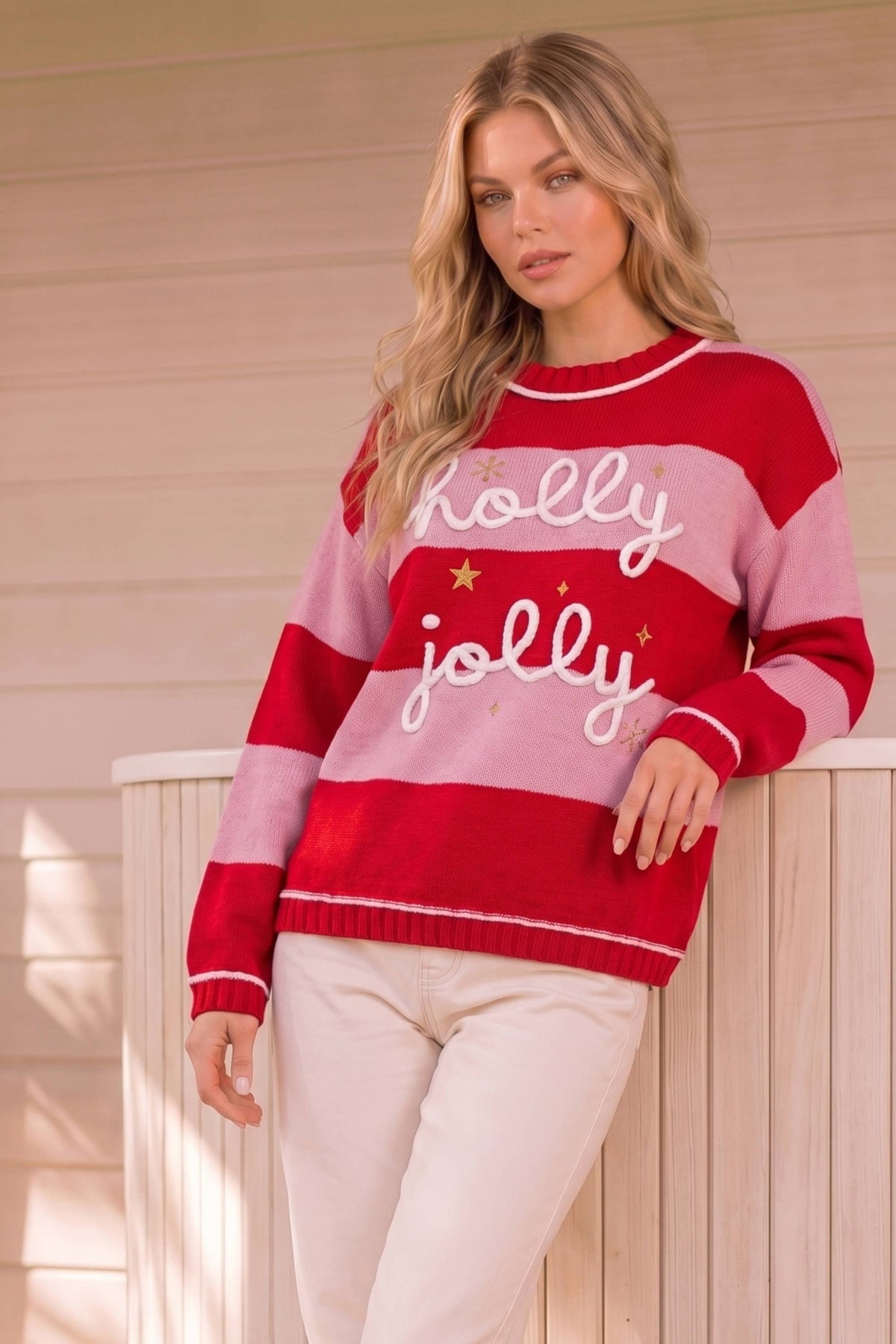 Holly Jolly Striped Sweater