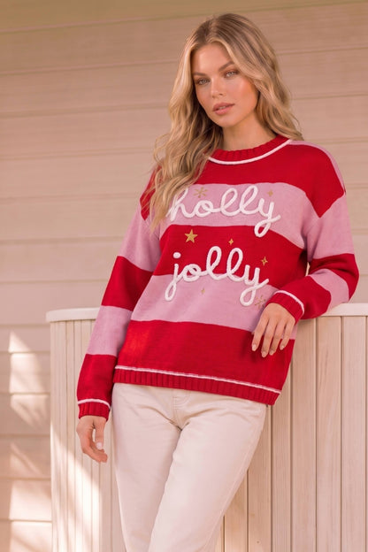 Holly Jolly Striped Sweater
