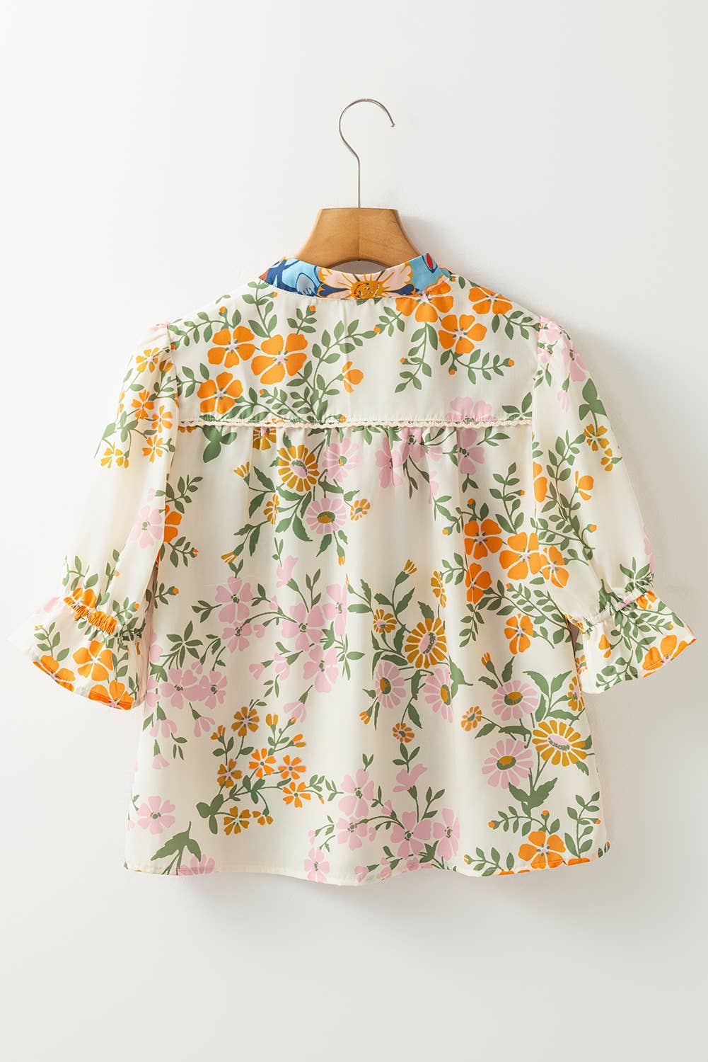 Crochet Boho Floral Blouse