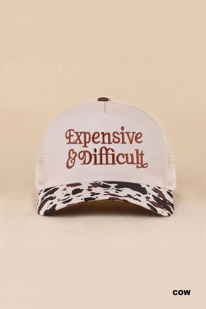 Expensive And Difficult Two Tone Mesh Snapback Hat