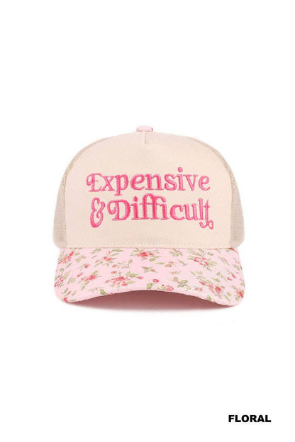 Expensive And Difficult Two Tone Mesh Snapback Hat