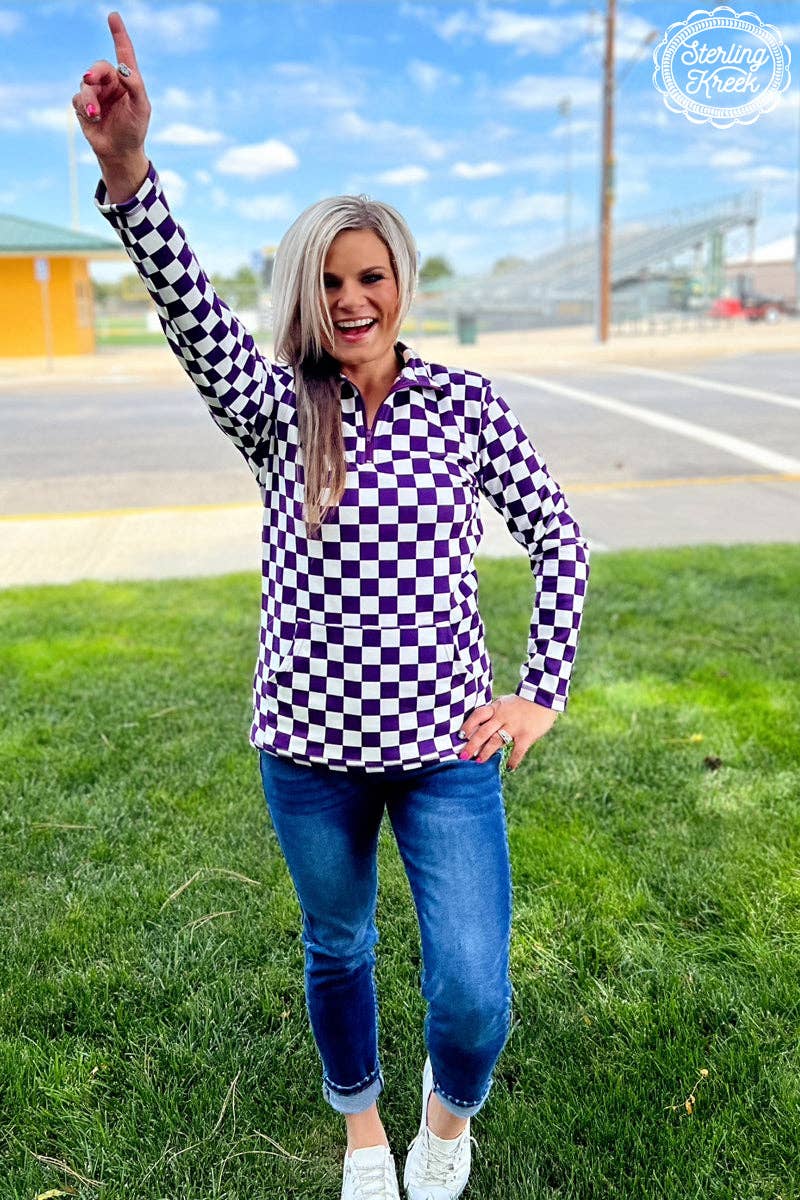 Pep Rally Pullover Purple