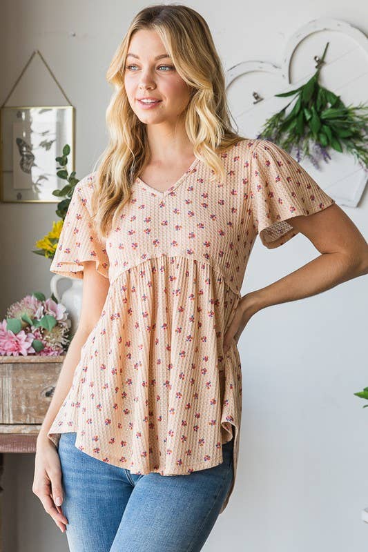 Floral Baby Doll Top