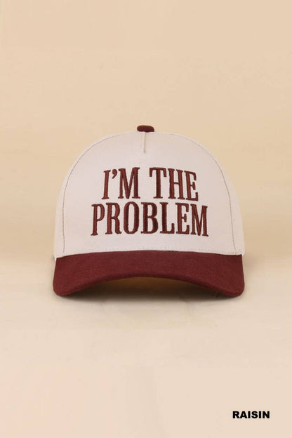 I'm The Problem Two Tone Snapback Hat