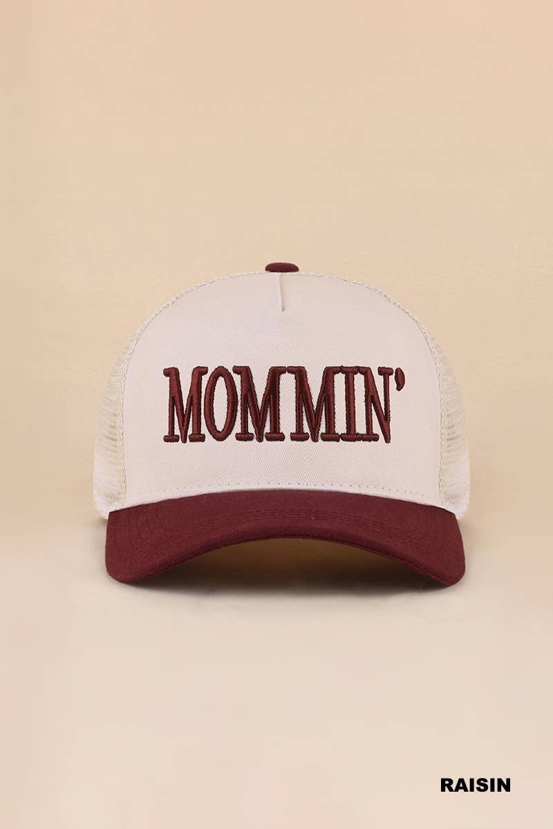 Mommin' Two Tone Mesh Snapback Hat