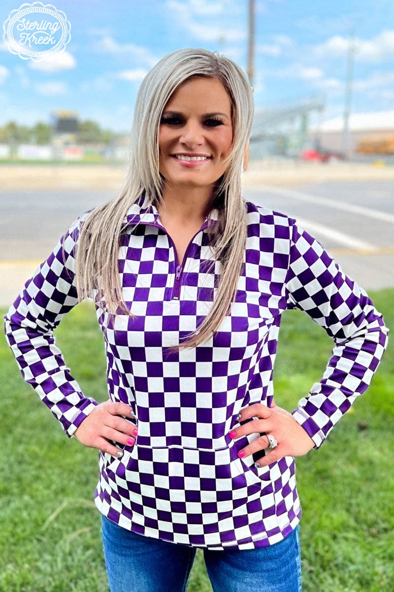 Pep Rally Pullover Purple