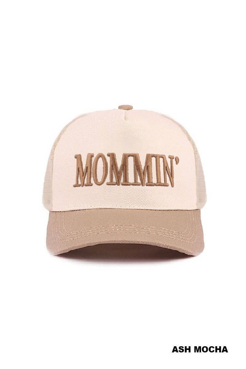 Mommin' Two Tone Mesh Snapback Hat