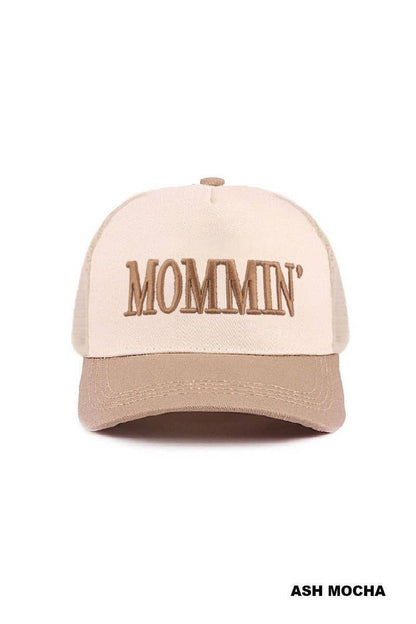Mommin' Two Tone Mesh Snapback Hat