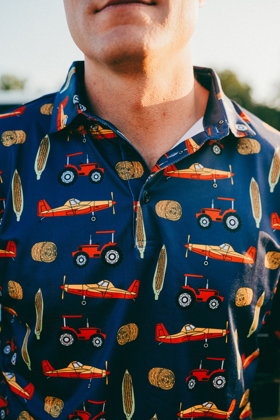 Crop Dusted Men's Farm Polo