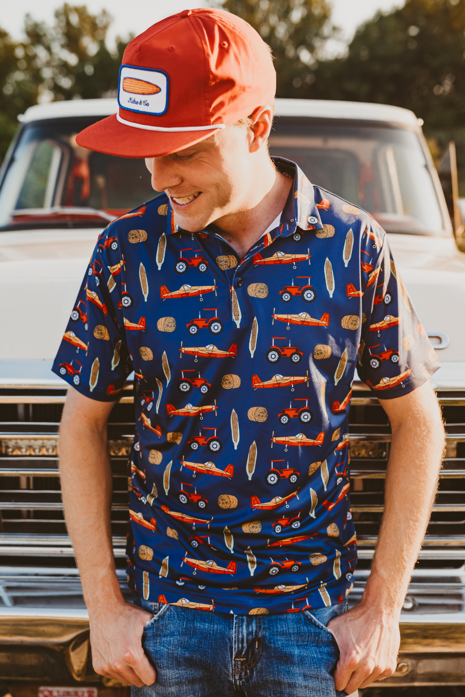 Crop Dusted Men's Farm Polo
