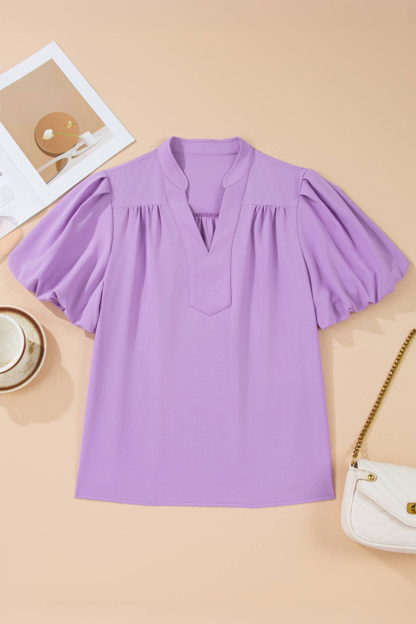 V Neck Summer Blouse