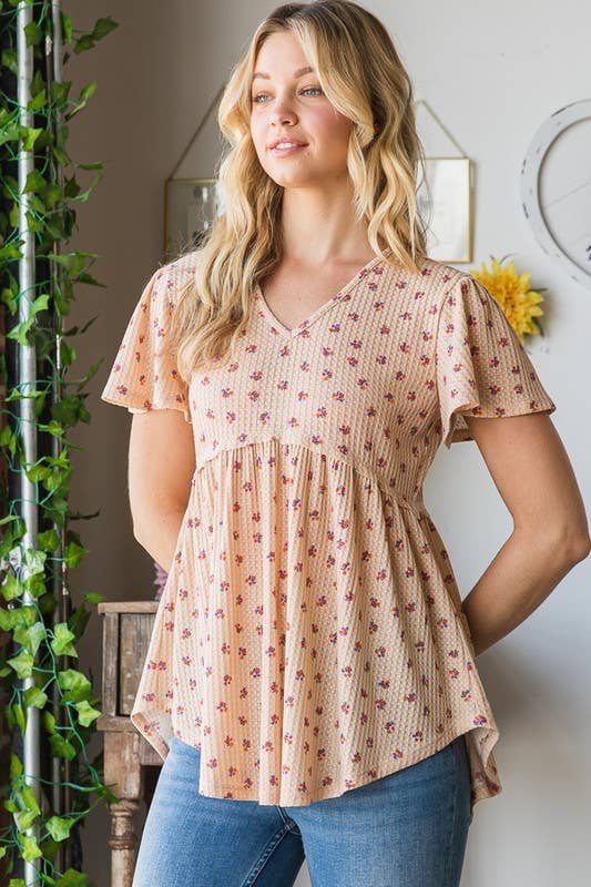 Floral Baby Doll Top