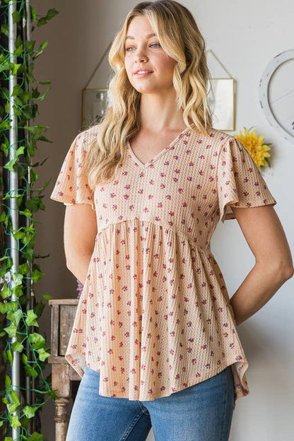 Floral Baby Doll Top