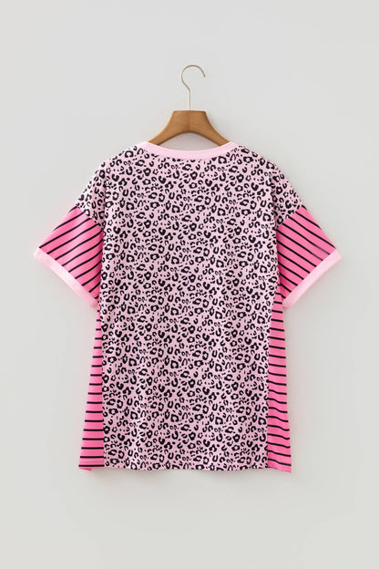 Leopard Striped Top