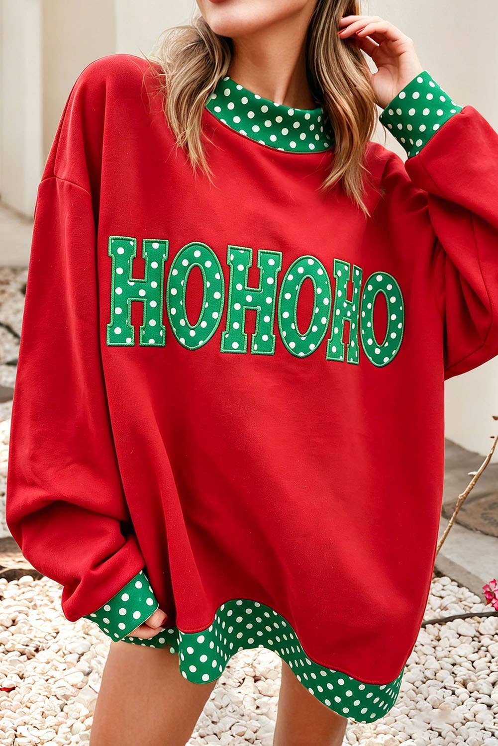 Holiday Mock Neck Sweatshirt