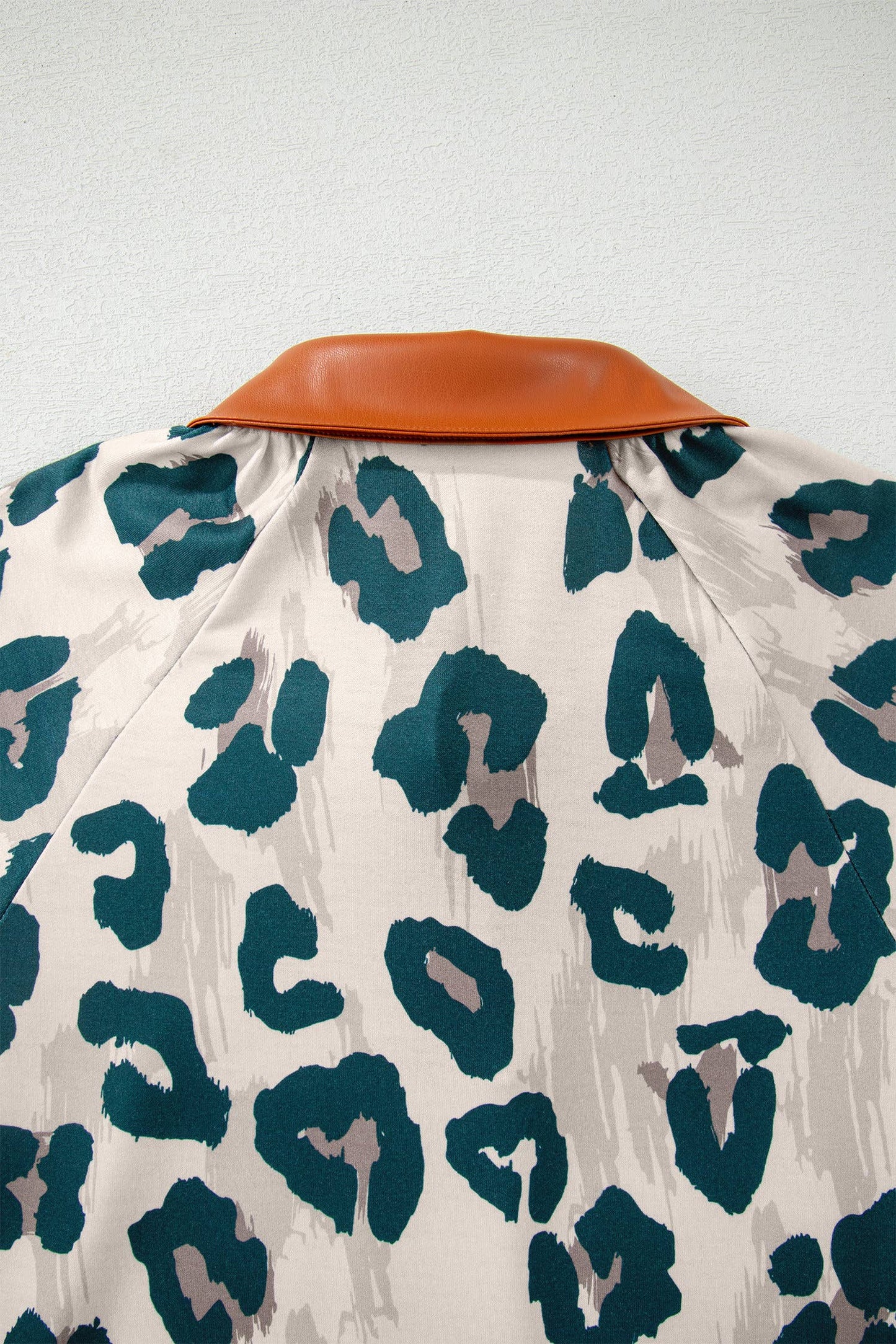 Leopard Collared Blouse