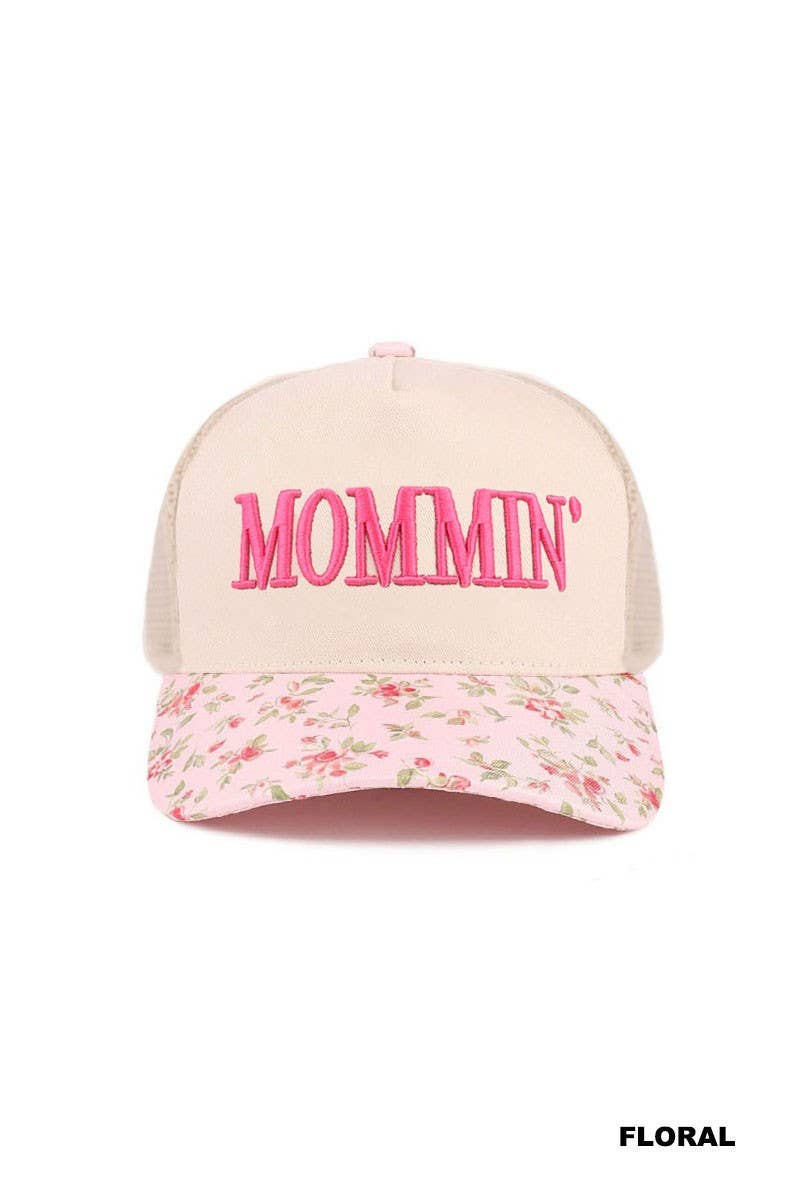 Mommin' Two Tone Mesh Snapback Hat
