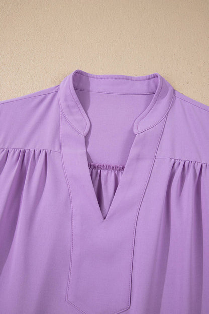 V Neck Summer Blouse