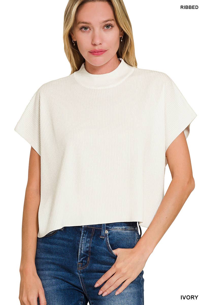 Mock Neck Top