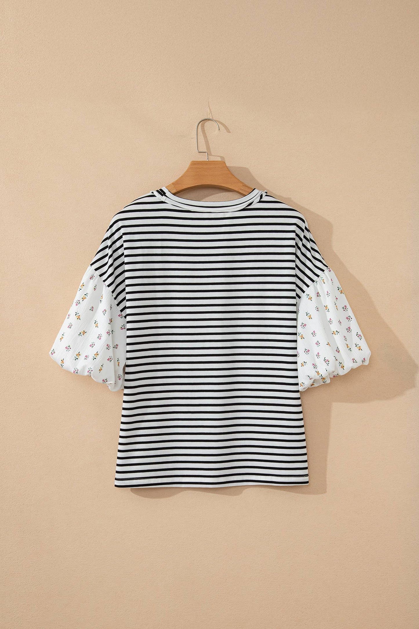 Floral Puff Patchwork Top