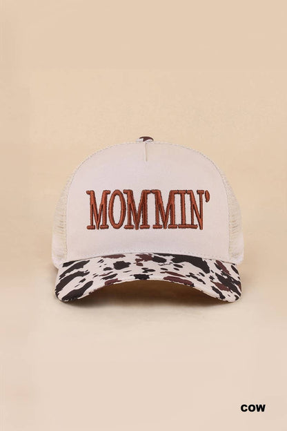 Mommin' Two Tone Mesh Snapback Hat