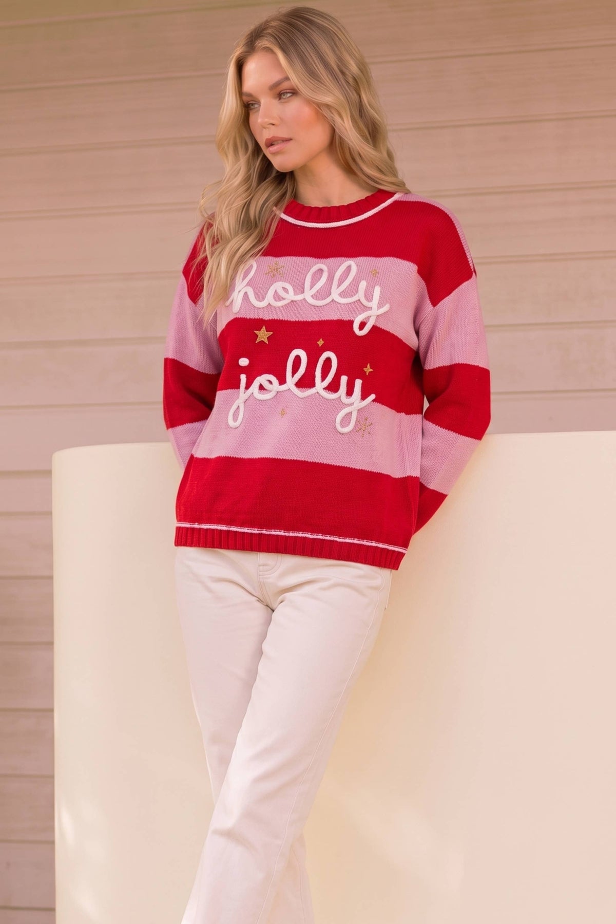 Holly Jolly Striped Sweater