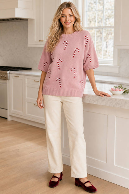 Candy Cane Sweater