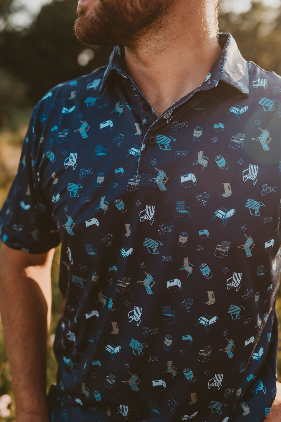 Cooler Than You in Dark Blue Men's Polo