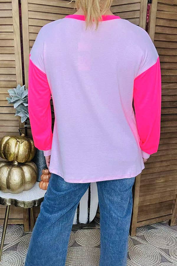Sequin Nutcracker Pink Christmas Women Top XCH16022