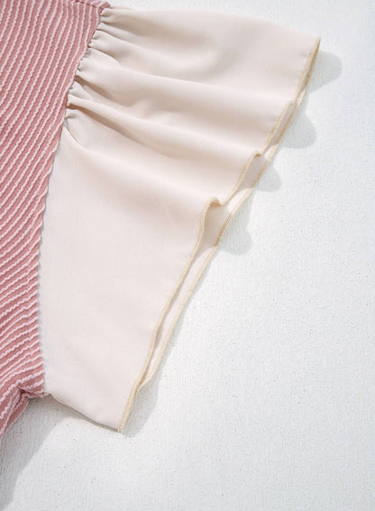 Frilled Neckline Blouse